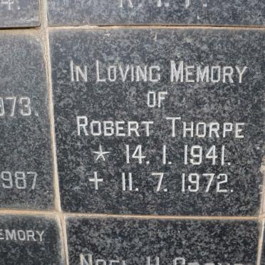 THORPE Robert 1941-1972