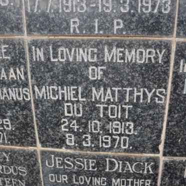 TOIT Michiel Matthys, du 1913-1970