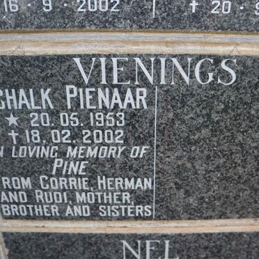 VIENINGS Schalk Pienaar 1953-2002