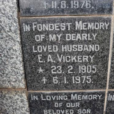 VICKERY E.A. 1905-1975