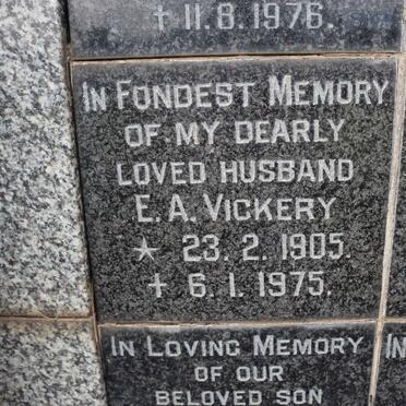 VICKERY E.A. 1905-1975