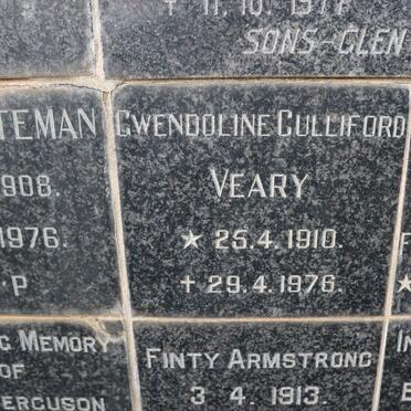 VEARY Gwendoline Culliford 1910-1976