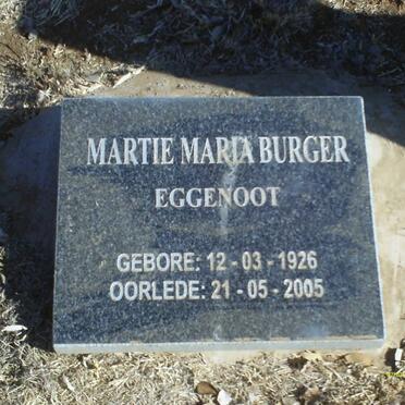 BURGER Martie Maria 1926-2005