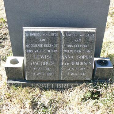 ENGELBRECHT Lewis Jacobus 1917-1991 &amp; Anna Sophia DERCKSEN 1921-1997