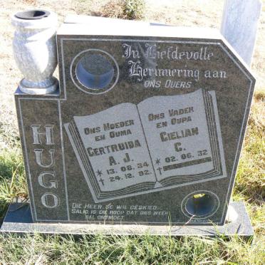 HUGO Gielian C. 1932- &amp; Gertruida A.J. 1934-1992