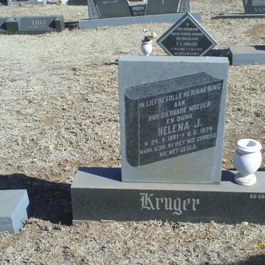 KRUGER Helena J. 1897-1974