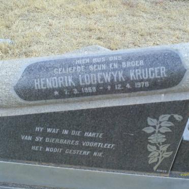 KRUGER Hendrik Lodewyk 1958-1978