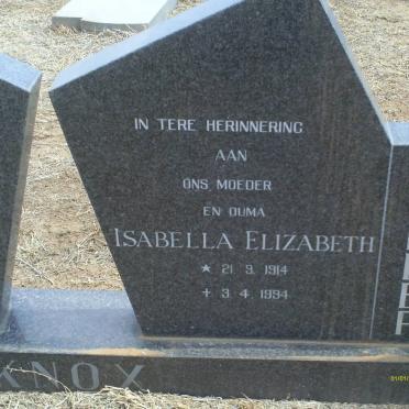 KNOX Isabella Elizabeth 1914-1994