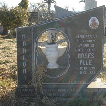 MOHLOMI Moses Pule 1970-1998