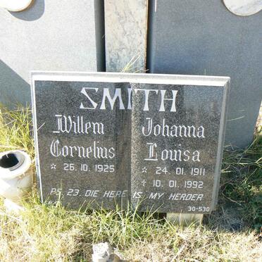SMITH Willem Cornelius 1925- &amp; Johanna Louisa 1911-1992