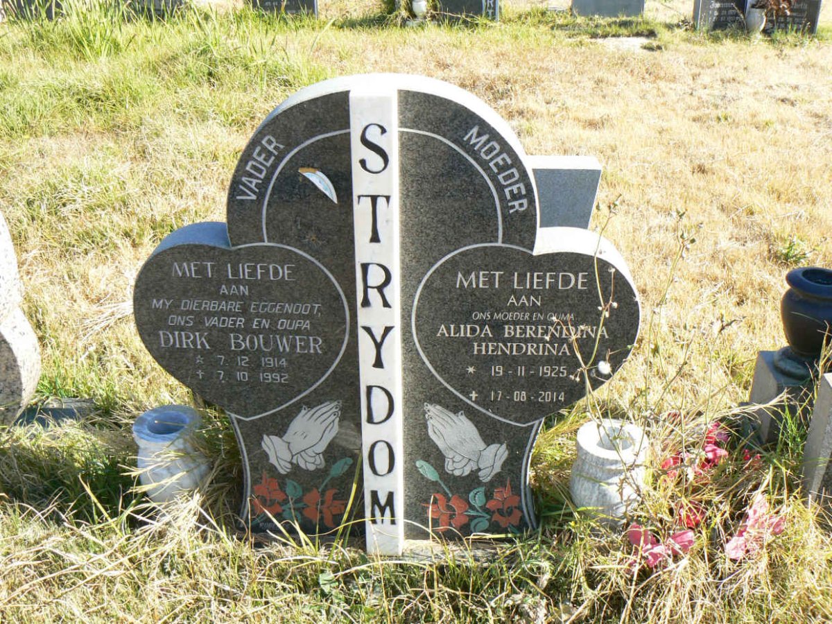 STRYDOM Dirk Bouwer 1914-1992 & Alida Berendina Hendrina 1925-2014