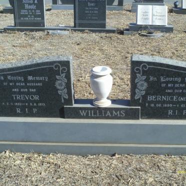 WILLIAMS Trevor 1892-1973 &amp; Bernice McNAMARA 1899-1993