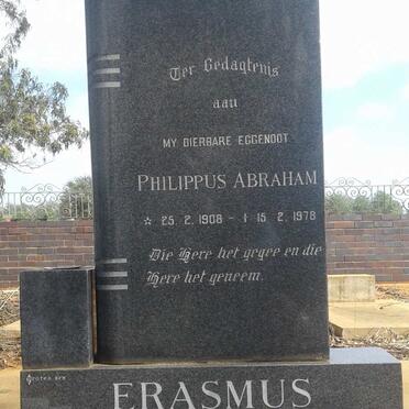 ERASMUS Philippus Abraham 1908-1978