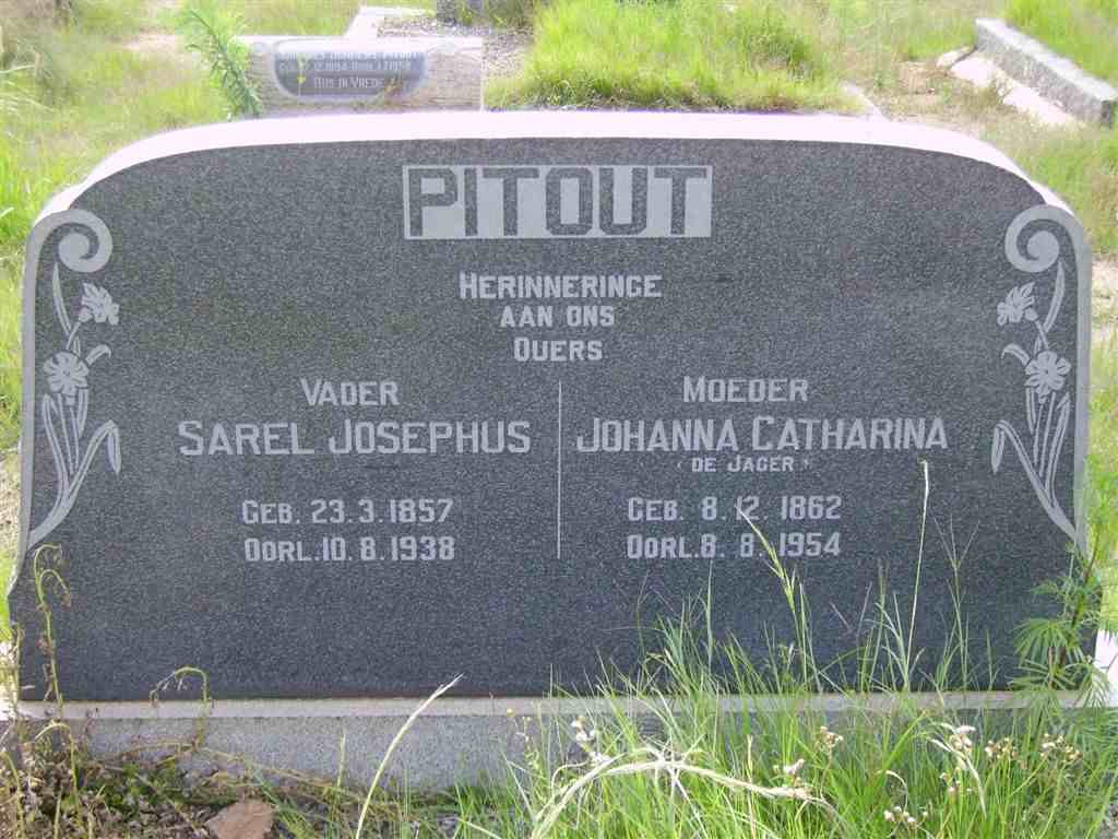 PITOUT Sarel Josephus 1857-1938 & Johanna Catharina DE JAGER 1862-1954