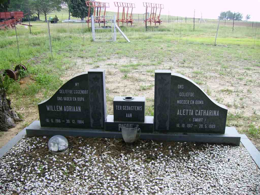 PIETERS Willem Adriaan 1916-1984 & Aletta Catharina SWART 1917-1989_1