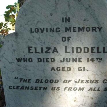 LIDDELL Eliza -1881