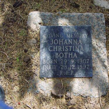 BOTHA Johanna Christina 1907-1997