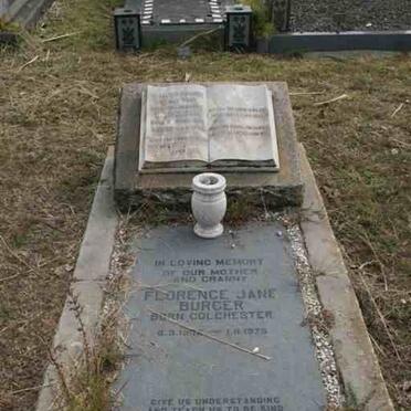 BURGER Louw 1896-1946 &amp; Florence Jane COLCHESTER 1902-1975