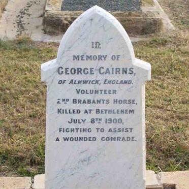 CAIRNS George -1900