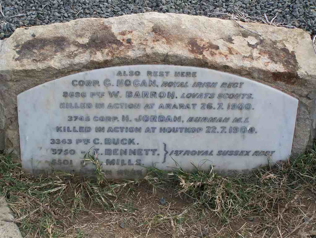 5. Killed in action at Houtkop -1900
