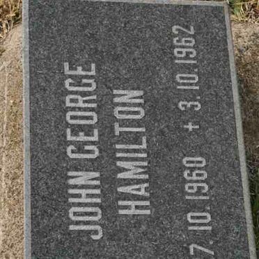 HAMILTON John George 1960-1962
