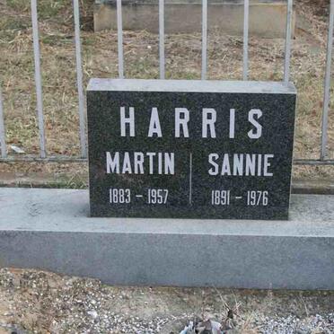 HARRIS Martin 1883-1957 &amp; Sannie 1891-1976