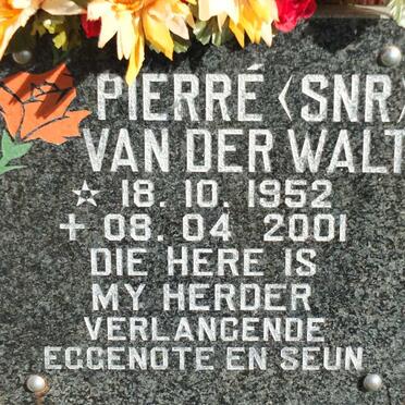 WALT Pierré, van der 1952-2001