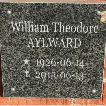 AYLWARD William Theodore 1926-2013