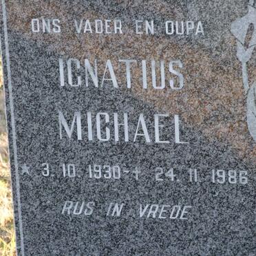 PRINSLOO Ignatius Michael 1930-1986 &amp; Maria Susanna Elizabeth SWAN 1932-