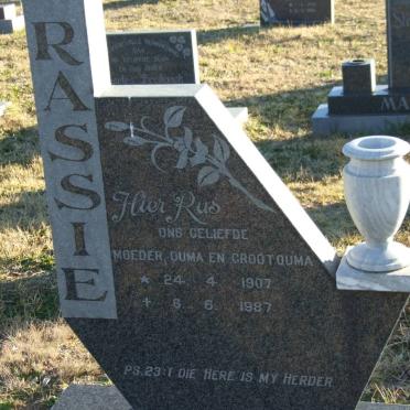 ? Rassie 1907-1987