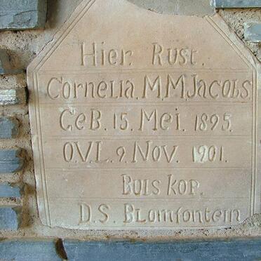 JACOBS Cornelia M.M. 1895-1901