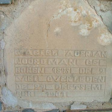 NOORDMAN Magiel Aderjan 1898-1901