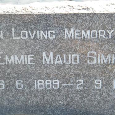 SIMKIN Emmie Maud 1889-1901
