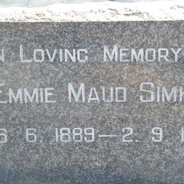 SIMKIN Emmie Maud 1889-1901