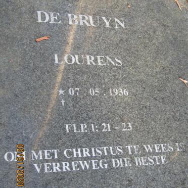 BRUYN Lourens, de 1936-