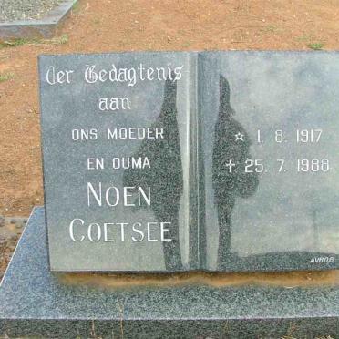 COETSEE Noen 1917-1988