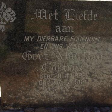 COETSEE Gert Abraham 1886-1963