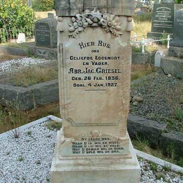 GRIESEL A.J. 1856-1927