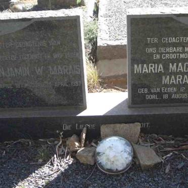 MARAIS Benjamin W. 1873-1957 &amp; Maria Magdalena VAN EEDEN 1886-1972