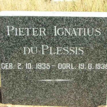 PLESSIS Pieter Ignatius, du 1935-1936