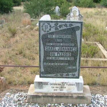 PLESSIS Sarel Johannes, du 1844-1915 &amp; Anna Catharina VAN LINGEN 1847-1937