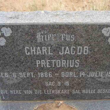 PRETORIUS Charl Jacob 1886-1973