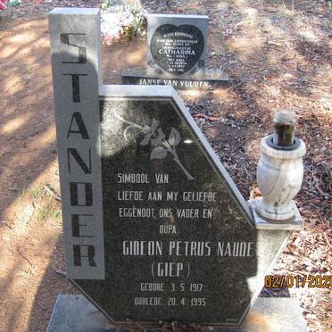 STANDER Gideon Petrus Naude 1917-1995
