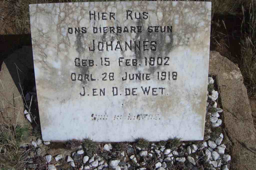 WET Johannes, de 1902-1918