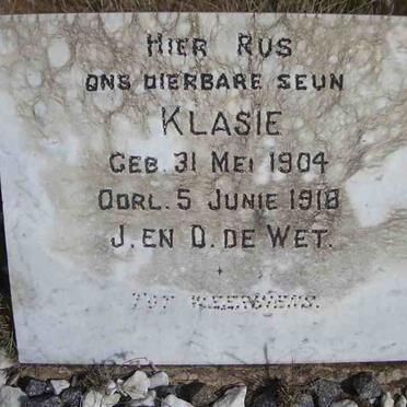 WET Klasie, de 1904-1918