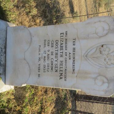 OOSTHUYSEN Elizabeth Helena nee DE CONING 1852-1935