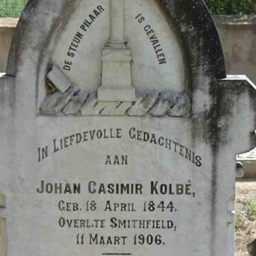 KOLBE Johan Casimir 1844-1906