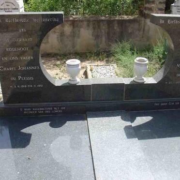 PLESSIS Charel Johannes, du 1919-1972 &amp; Maria Margaretha 1921-1983