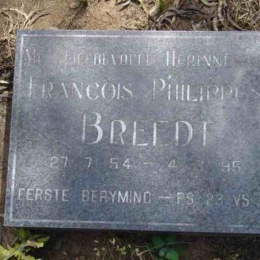 BREEDT Francois Philippus 1954-1995