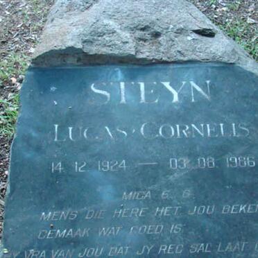 STEYN Lucas Cornelis 1924-1986